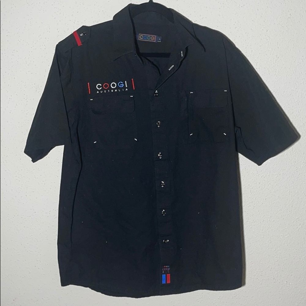 COOGI button down shirt black